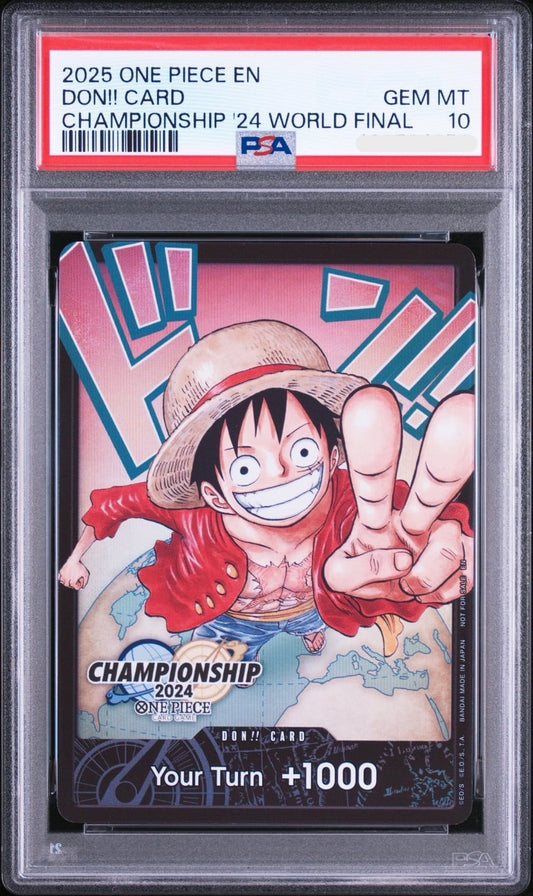 PSA 10 DON!! Card Luffy Championship 2023 World Final ONE PIECE English1