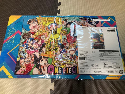 ONE PIECE Card Game Official Playmat Limited Edition vol.5 w/ Promo Card Luffy1