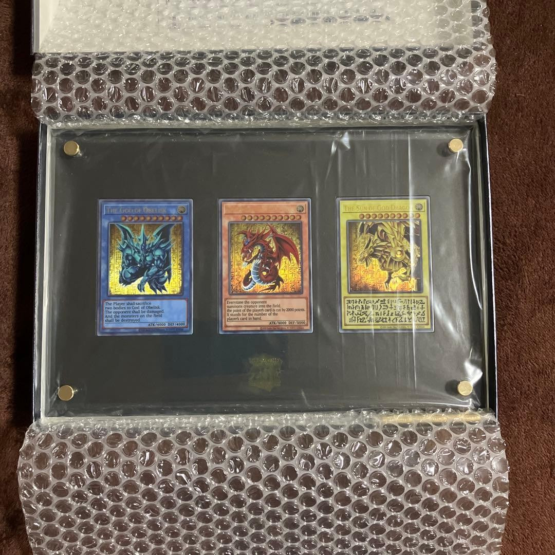 Yu-Gi-Oh! OCG Egyptian Gods 3-Card Stainless Steel Special Set Japanese Rare7
