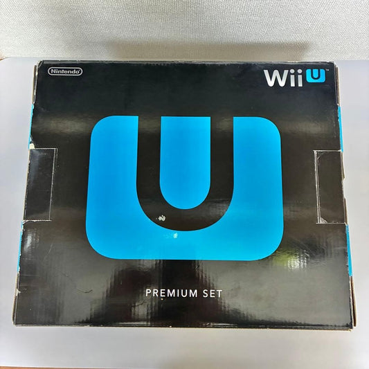 Nintendo Wii U Premium Set 32GB Black Japanese Region Code USED1