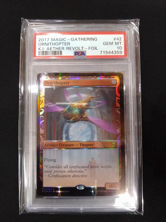 MTG Ornithopter Foil MPS Partially Glossy Appraised Item PSA 101