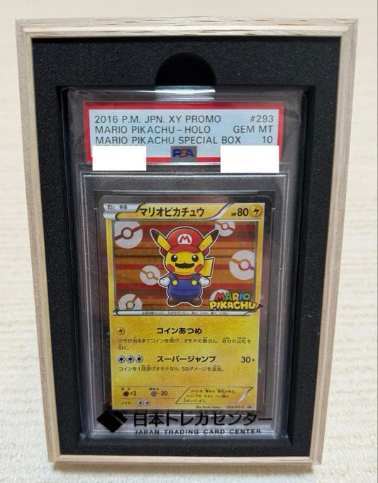 PSA 10 Pokemon Japanese XY Promo #293 Mario Pikachu Holo 2016 GEM MT1