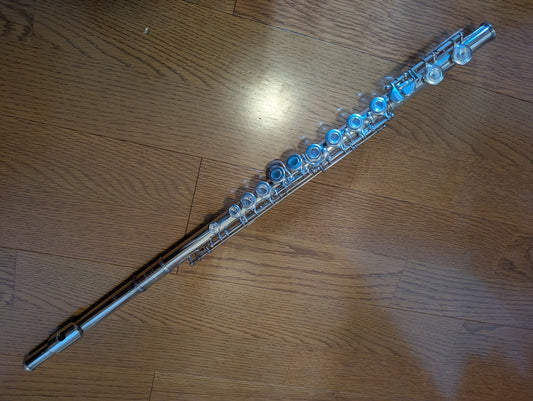 YAMAHA YFL 211-S CONCERT FLUTE Silver Plating with Hard Case USED1