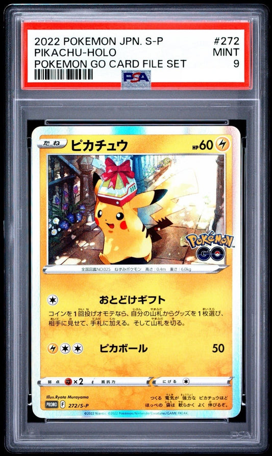 PSA 9 pikachu Gift Delivery S-P 272 Pokemon Go Pokemon Card Japanese1