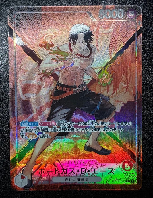 Portgas D Ace L-P OP16-001 The Time Of Battle ONE PIECE Card Japanese 20261