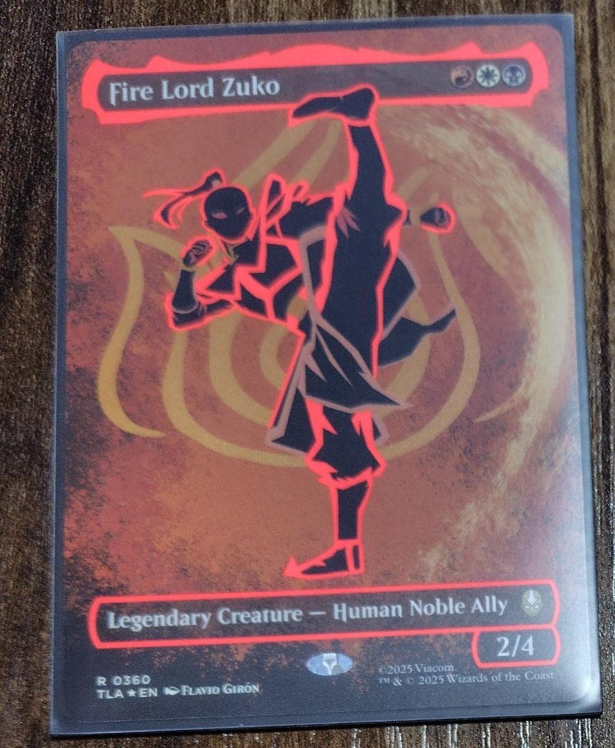 MTG Fire Lord Zuko #360 Neon Ink Foil Borderless Avatar The Last Airbender TLA1