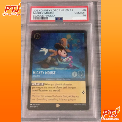 PSA 10 Mickey Mouse League Promo #8 Disney Lorcana TCG Card GEM MT0