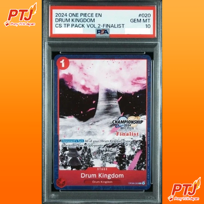 PSA 10 Drum Kingdom C OP08-020 Championship 2024 Finalist Card ONE PIECE English0