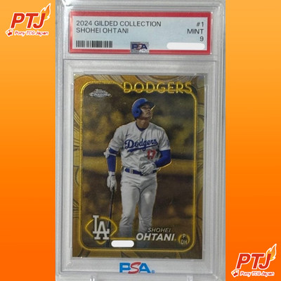 PSA 9 2024 Topps Chrome Gilded Collection Shohei Ohtani Gold /99 Dodgers0