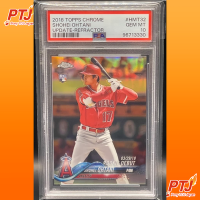 PSA 10 Shohei Ohtani 2018 Topps Chrome Update Refractor Rookie RC #HMT32 GEM MT0