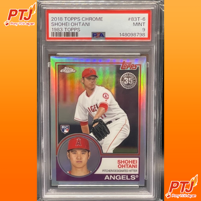 PSA 9 Shohei Ohtani 2018 Topps Chrome 1983 RC #83T-6 Rookie Baseball Card0