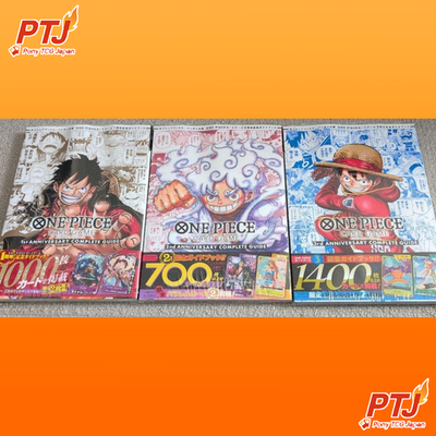 ONE PIECE CARD GAME 1st 2nd 3rd ANNIVERSARY COMPLETE GUIDE Book Set w/Promo0