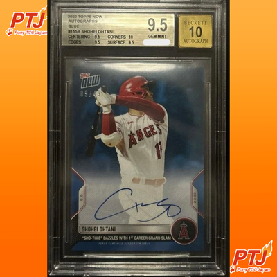BGS 9.5 Shohei Ohtani 2022 Topps Now Autograph Card #155B /49 Auto 100