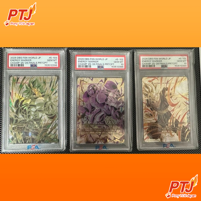 PSA 10 Dragon Ball Super Fusion World JP Finals Energy Marker E-101 E-102 E-1030