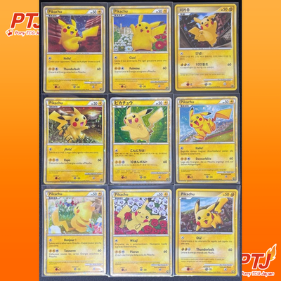 Pikachu World 9 Language Pokemon Card Green Ver Pokemon Center 7-Eleven Promo0