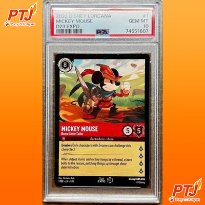 PSA 10 Mickey Mouse Brave Little Tailor D23 Expo 2022 Promo Disney Lorcana Card0