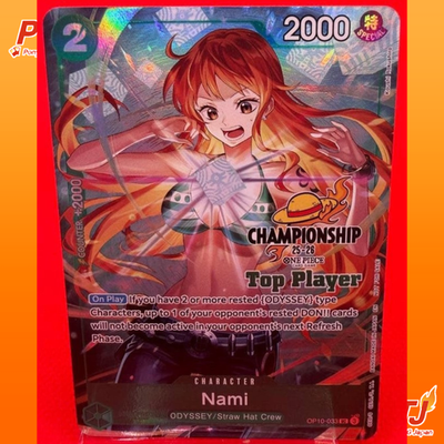 One Piece Card 2025 Nami Championship 25-26 Top Player Promo OP10-033 English0
