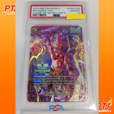 PSA 10 Majin Buu Kid FB04-094 World Championship TOP2 Dragon Ball Promo Card0