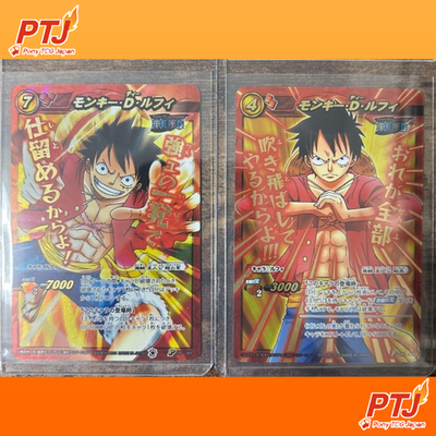 One Piece  Luffy Miracle Battle Carddass Promo P OP 46 & 47 Bandai 2012 Japanese0