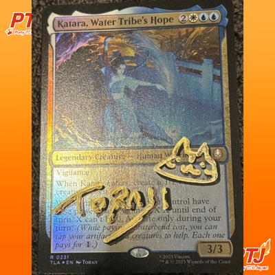 Artist extensions Toraji / Katara, Water Tribe's Hope hand-drawn AP MTG0