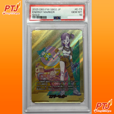 PSA 10 Energy Marker Vol.10 Gold Foil Fusion World Manga Booster 02 DBS TCG0