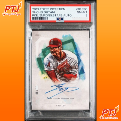 PSA 8 Shohei Ohtani 2019 Topps Inception Rookies Emerging Stars Auto /300