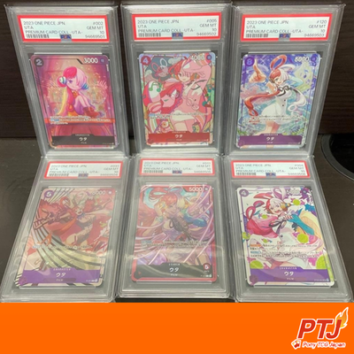 PSA 10 Uta 6 Consecutive Numbers One Piece Premium Collection TCG Card Set0