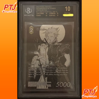 BGS 10 Cloud Full Art #136S Resurgence of Power Final Fantasy TCG Pristine Foil0