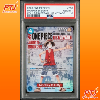 PSA 10 Luffy P-055 One Piece Card College Basketball US Voyage Promo English0