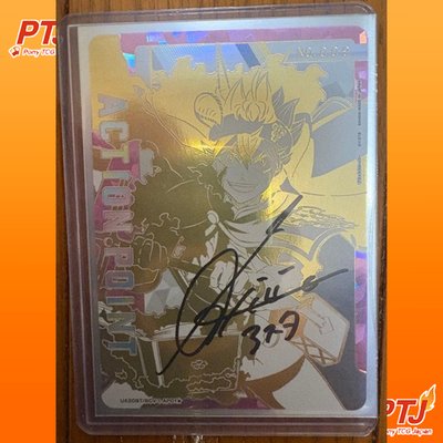 Asta Union Arena Serial AP Hand Signed Autograph Holo Japanese Anime Card Rare0