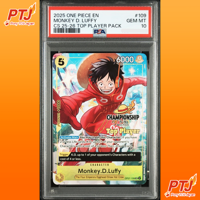 PSA 10 Luffy SR OP07-109 Championship 25-26 Top Player Pack ONE PIECE English0