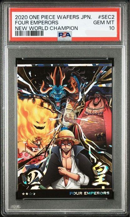 PSA 10 One Piece WAFER Card Four Emperors Trading Card Rare0
