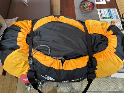 THE NORTH FACE Geodome 4 Tent Outdoor Camp Gear Saffron Yellow Color NV22311 NEW2