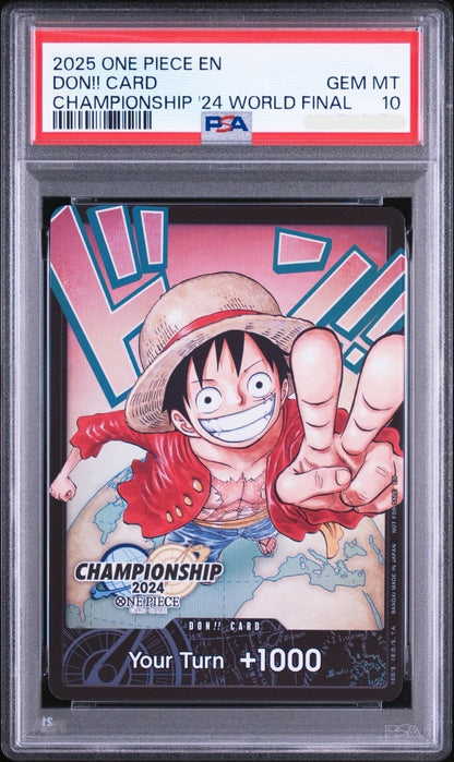 PSA 10 DON!! Card Luffy Championship 2023 World Final ONE PIECE English1
