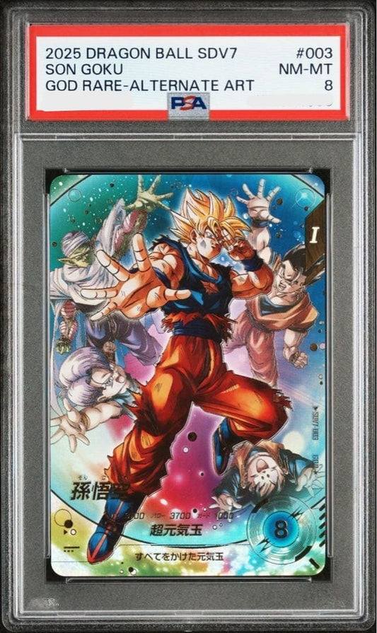 PSA8 Son Goku GDR SDV7003 Dragon Ball Super Divers card Japanese Parallel0