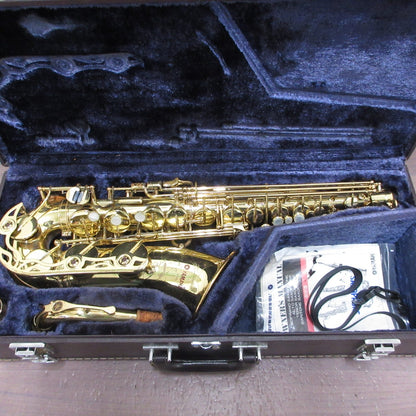 YAMAHA YAS-62 Alto Saxophone Purple Logo with Case USED0