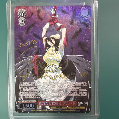 Signed Weiss Schwarz Albedo Overlord The Holy Kingdom OVL/SE51-47SP SP FOIL NM1