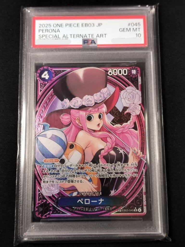 PSA 10 Perona EB03045 SP SR Parallel ONE PIECE Card Heroines edition 20250