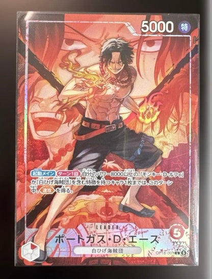 Portgas D Ace L-P OP16-001 The Time Of Battle ONE PIECE Card Japanese 20261