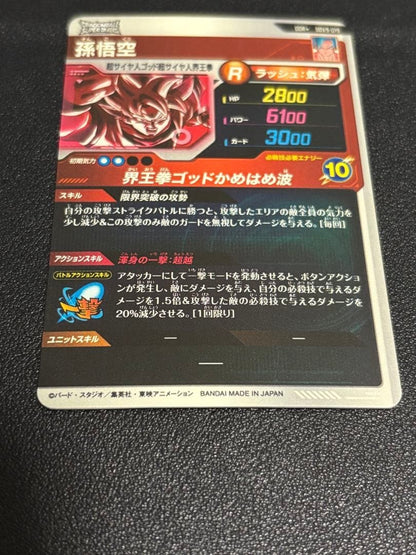 Son Goku SDV9-019 Parallel GDR Dragon Ball Super Divers Promo Card Japanese3