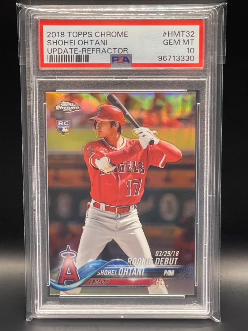 PSA 10 Shohei Ohtani 2018 Topps Chrome Update Refractor Rookie RC #HMT32 GEM MT1
