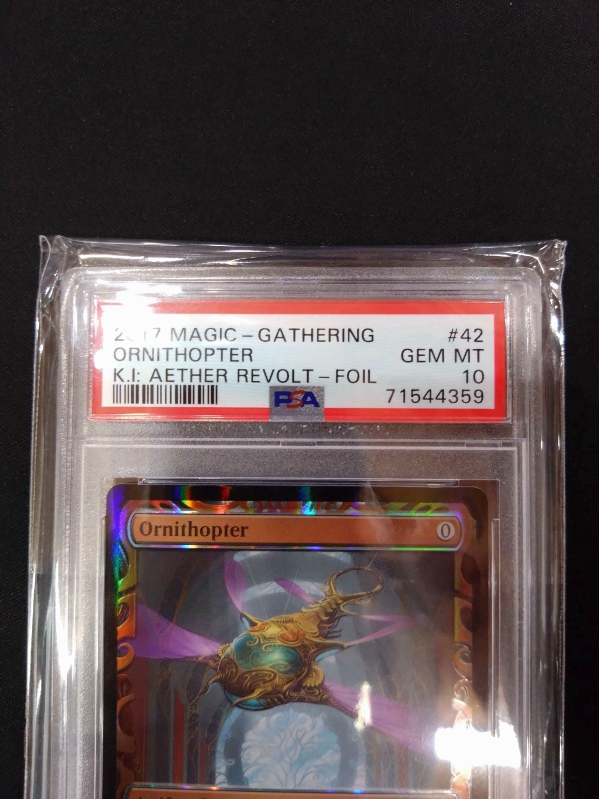 MTG Ornithopter Foil MPS Partially Glossy Appraised Item PSA 102