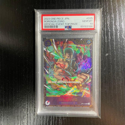 PSA 10 Roronoa Zoro OP01-025 Flagship Battle Promo Japanese ONE PIECE Card1