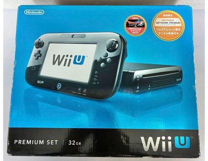 Nintendo Wii U Premium Set 32GB Black Japanese Region Code USED0