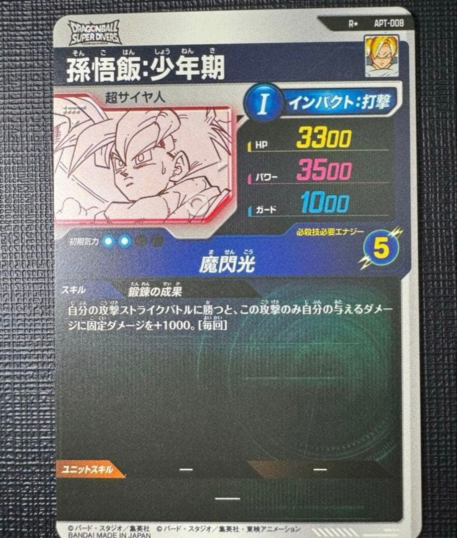 Dragon Ball Super Divers Son Gohan APT008 R Rarallel 40th Anniversary Edition1