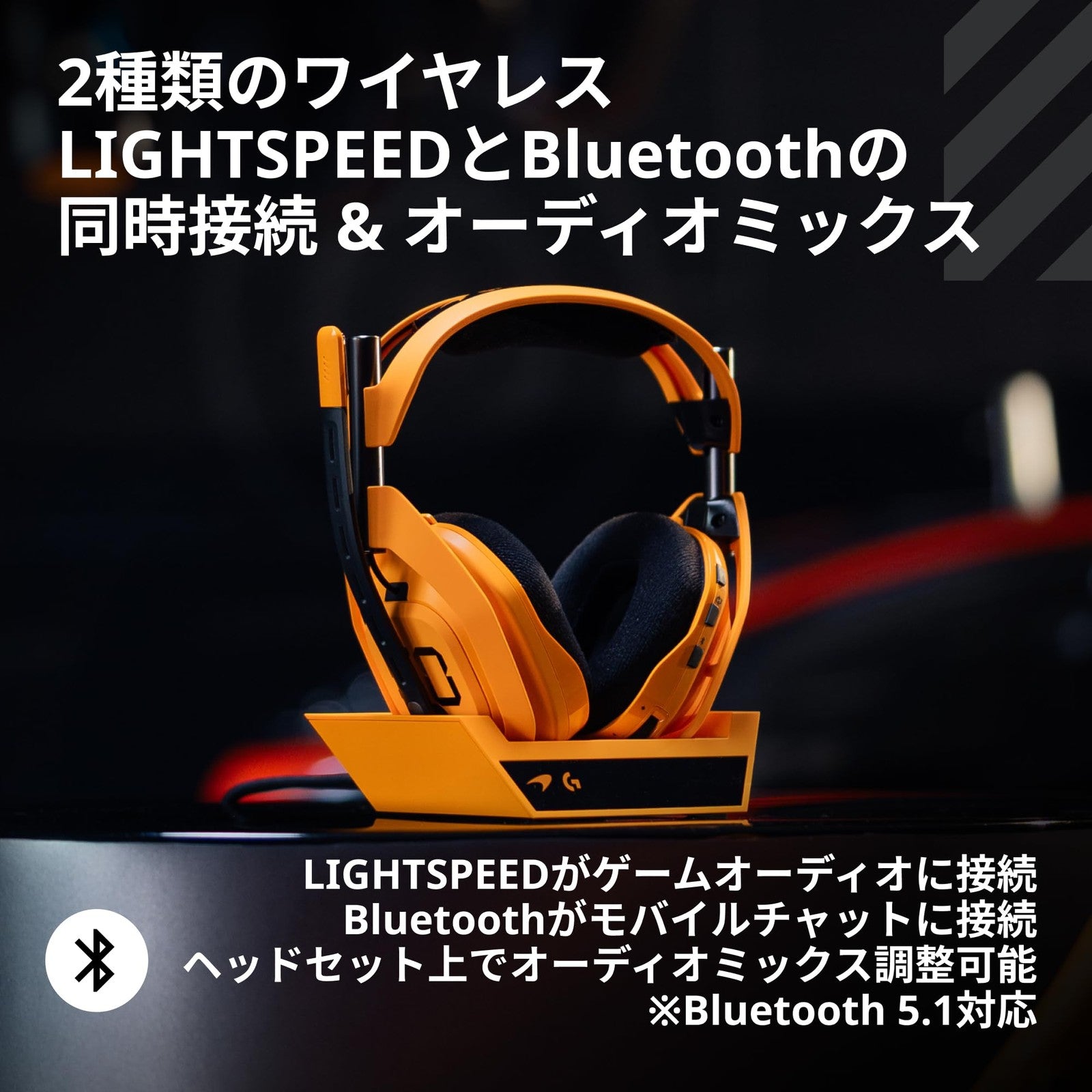 LOGITECH G ASTRO A50 X  WIRELESS GAMING HEADSET w/ BASE STATION McLaren Edition6