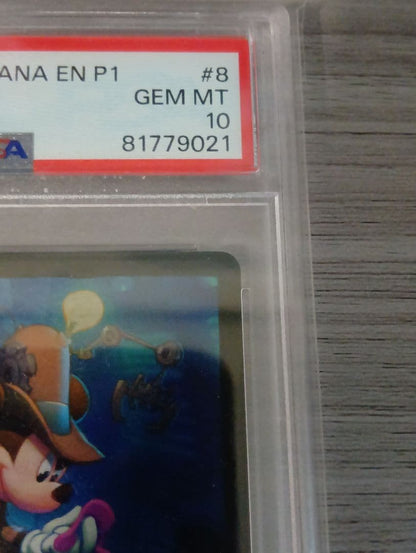 PSA 10 Mickey Mouse Detective League Promo Disney Lorcana Card EN P1 #8 GEM MT3