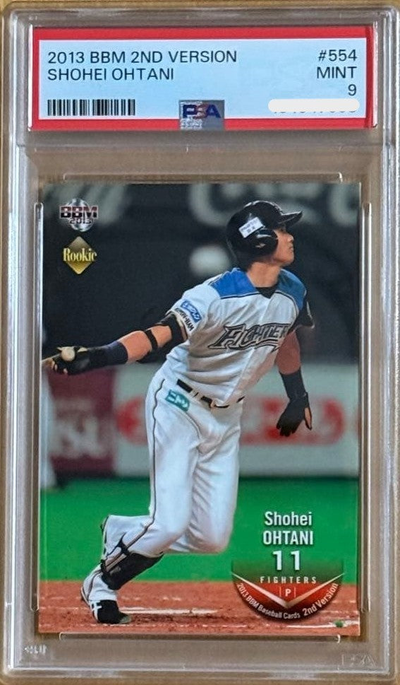 PSA9 2013 BBM 2nd Version Shohei Ohtani Card #554 MINT1
