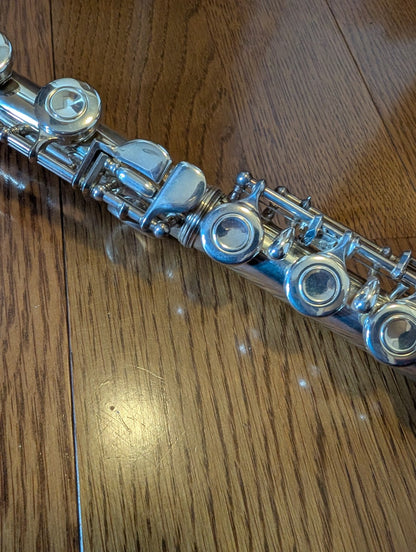 YAMAHA YFL 211-S CONCERT FLUTE Silver Plating with Hard Case USED3