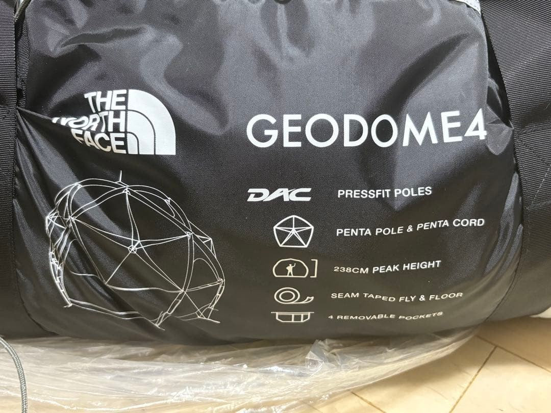 NV22311 GEODOME4 THE NORTH FACE 4 Person Geodesic Dome Tent Meld Shelter grey2